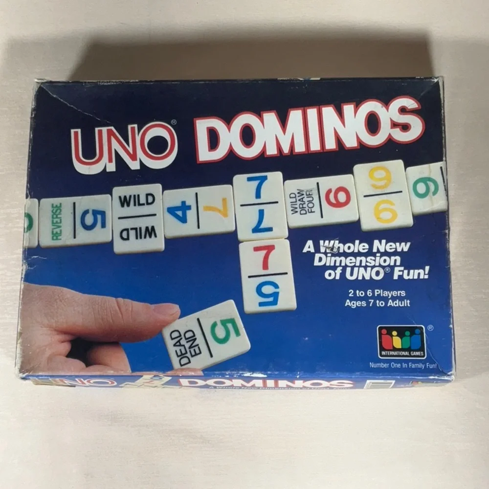 Vintage Uno Dominos by International Games A Whole New Dimension of UNO Fun!